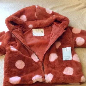Outerwear faux fur jacket